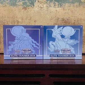 2 Chilling Reign Elite Trainer Box Calyrex Set ETB